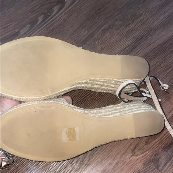 TORY BURCH INES ESPADRILLE WEDGE Sandals,sz.9,5!NEW