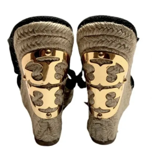 Tory Burch Kristen Espadrille Wedges size 6 1/2