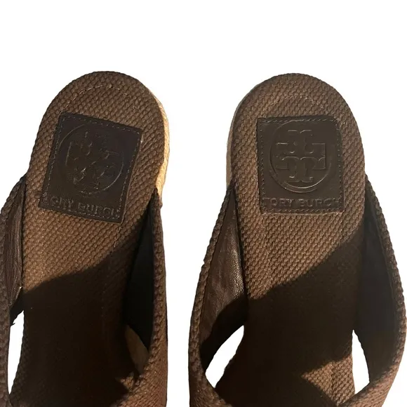 Tory Burch Kristen Espadrille Wedges size 6 1/2