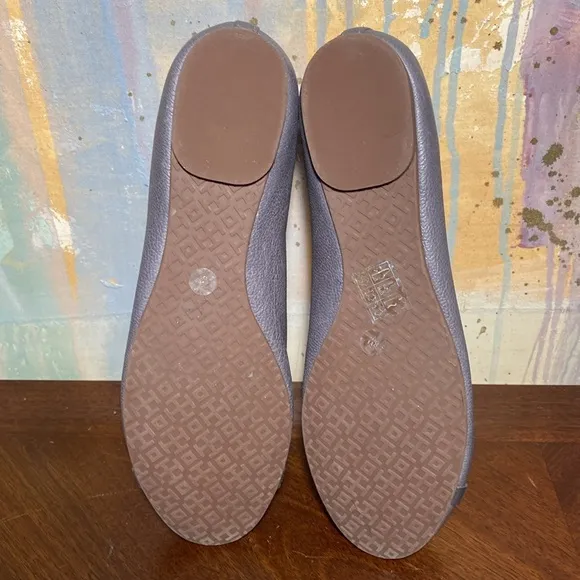 Tory Burch Leather ballet Flats size 8M grey
