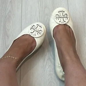 TORY BURCH leather ballet flats