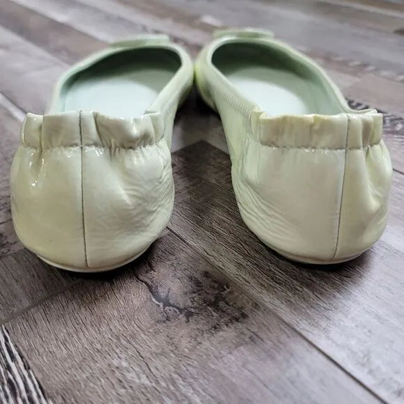 Tory Burch Minnie Travel Ballet Meadow Mist Size 7.5