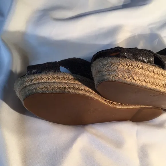 Tory Burch pewter Filipa 75 Mm Espadrille metallic