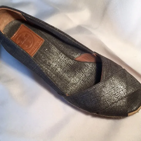 Tory Burch pewter Filipa 75 Mm Espadrille metallic