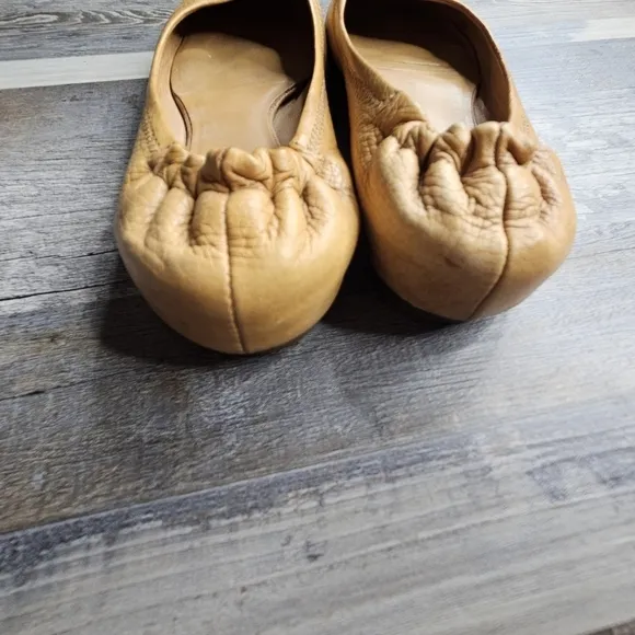 Tory Burch Reva Flats Brown Women's 7