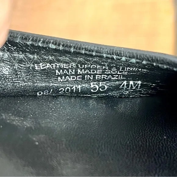 *Tory Burch | Reva Leather Ballet Flats with Silver Logo Medallion Size 4