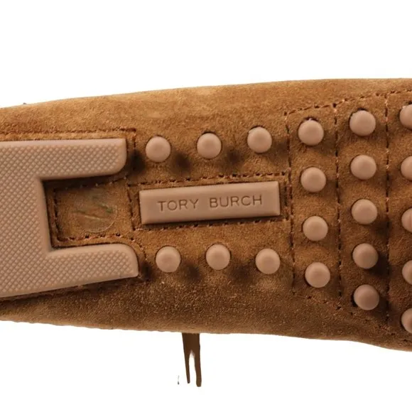 Tory Burch Sonoma Bootie Fringe Suede Brown Women's 5.5 Ankle Moccasins Boots