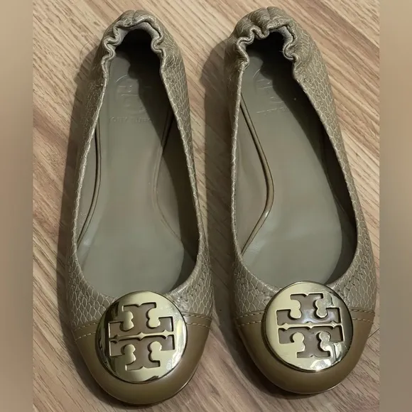 Tory Burch Tan Leather Reva flats size 7M​​​
