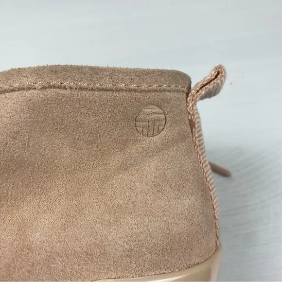Tory Burch Tory Sport Blush Suede Chukka Trainer Boots Size 10M Lace Up Pink