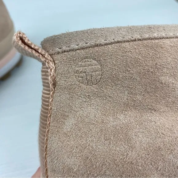 Tory Burch Tory Sport Blush Suede Chukka Trainer Boots Size 10M Lace Up Pink