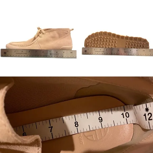 Tory Burch Tory Sport Blush Suede Chukka Trainer Boots Size 10M Lace Up Pink