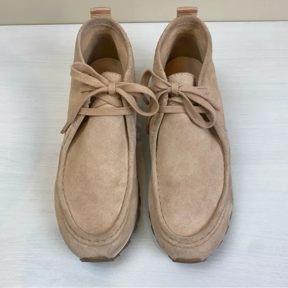 Tory Burch Tory Sport Blush Suede Chukka Trainer Boots Size 10M Lace Up Pink