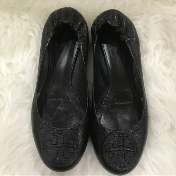 Tory Burch Women’s Reva Leather Flats Size 7.5