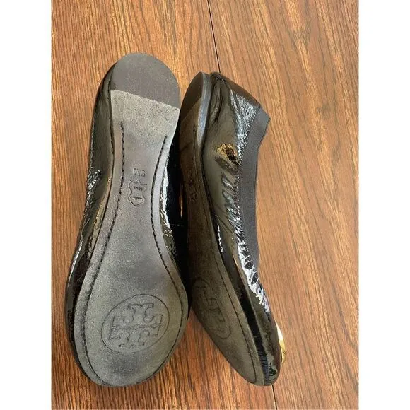Tory Burch Black Flats (SZ 9)