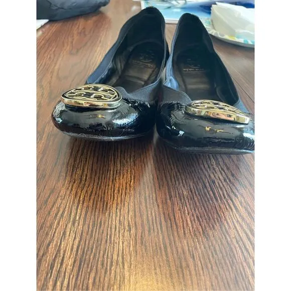 Tory Burch Black Flats (SZ 9)