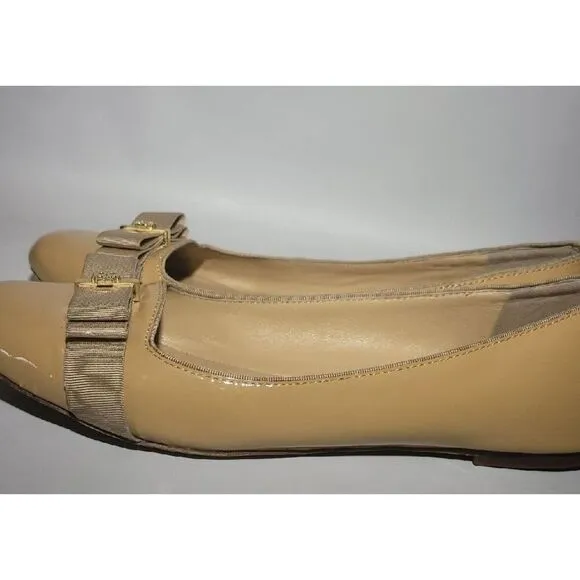 Tory Burch Tan Patient Flats 10.5M