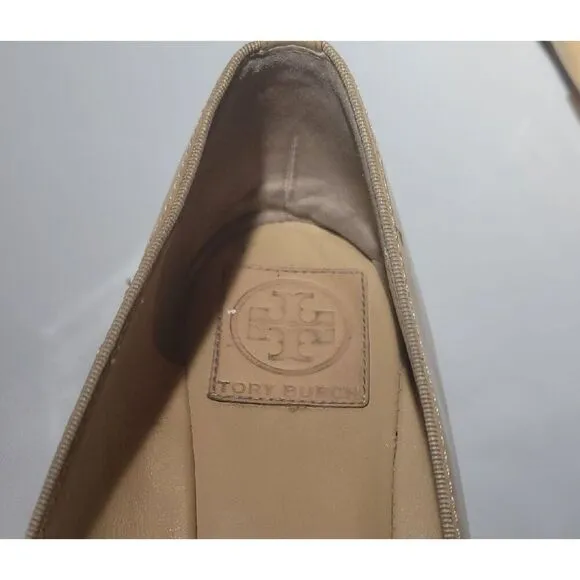 Tory Burch Tan Patient Flats 10.5M