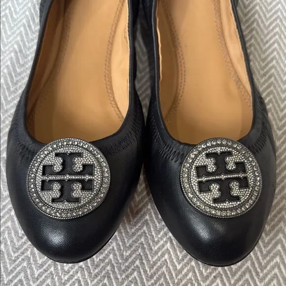 Tory Burch Black Ballet Flats 7.5
