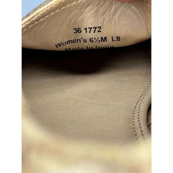 Trask Women's Cailyn Stars Cork Espadrille Flat Shoes Yellow Size 6.5