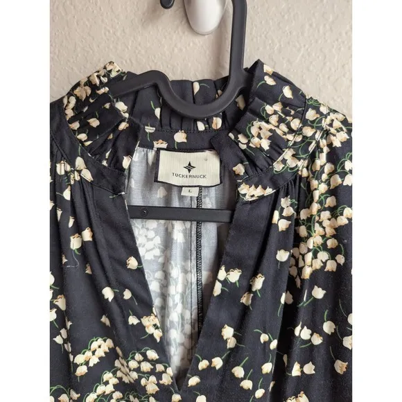 Tuckernuck‎ dress size L Crawford Tossed Floral mini swing