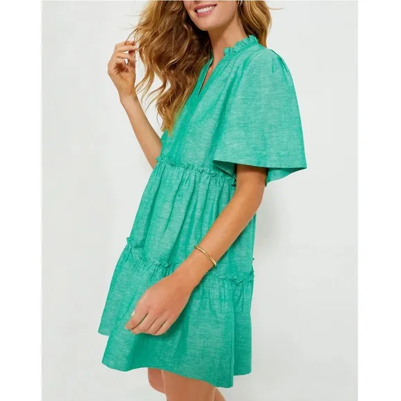 TUCKERNUCK Sea Green Crawford Dress