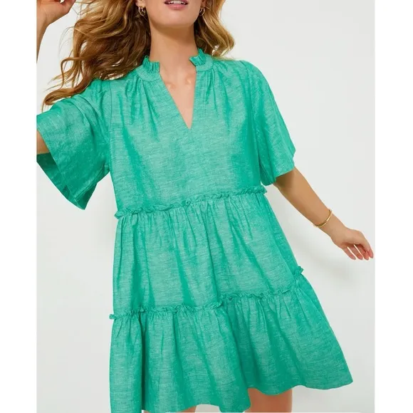 TUCKERNUCK Sea Green Crawford Dress