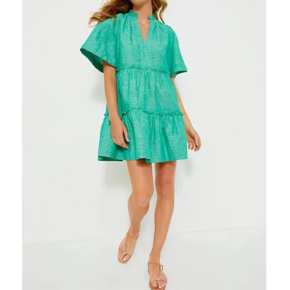 TUCKERNUCK Sea Green Crawford Dress
