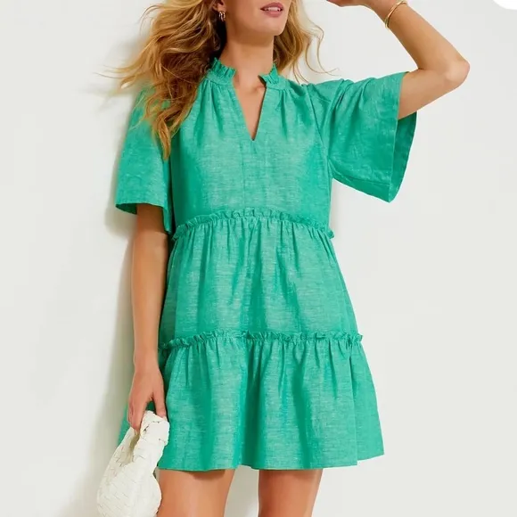 TUCKERNUCK Sea Green Crawford Dress