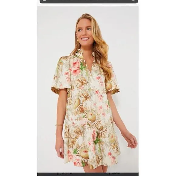 Tuckernuck Sun Faded Floral Crawford Dress NWT Small XXS 2XS