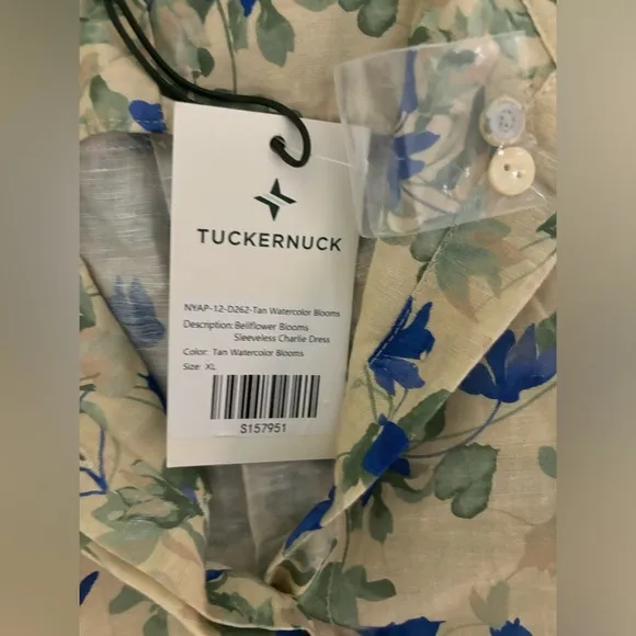 Tuckernuck women’s bellflower blooms sleeveless Charlie dress