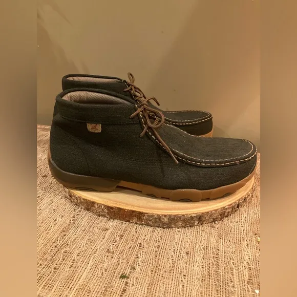 Twisted X Chukka Shoe Mens Driving Moc Rubberized Hybrid Leather Boot 13W