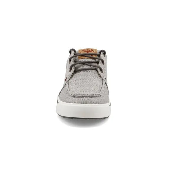 Twisted X® HOOEY Loper Lace Up Boat Shoe | Light Grey | NEW/NWT!!🩶😎