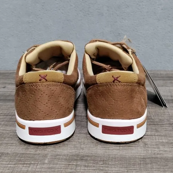 Twisted X Men's Kicks Shoes Size 8M Sierra Brown Quilted Leather MCA0066 NWOB