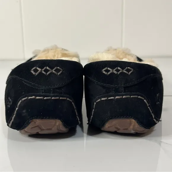 UGG Ansley Black Slip On Moccasins 8