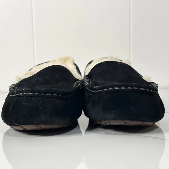 UGG Ansley Black Slip On Moccasins 8