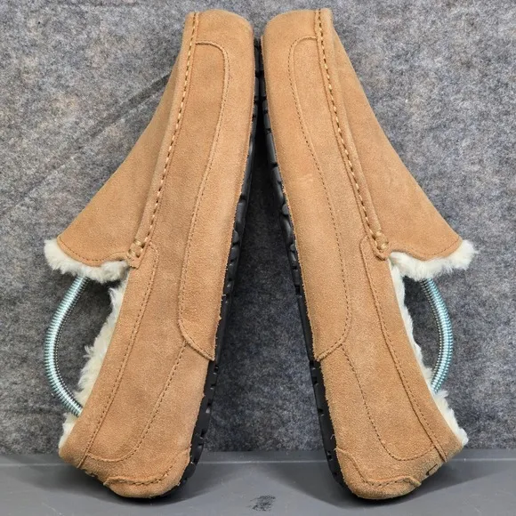 UGG Ascot Suede Slippers Moccasins Indoor Outdoor Loafers Chestnut Size 12‎