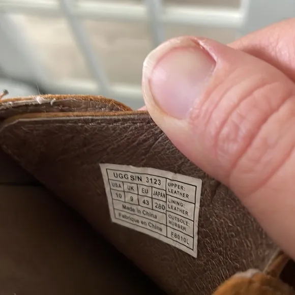 UGG Australia 3123 Men’s Brown Leather Suede Moccasins Boat Loafers Sz 10