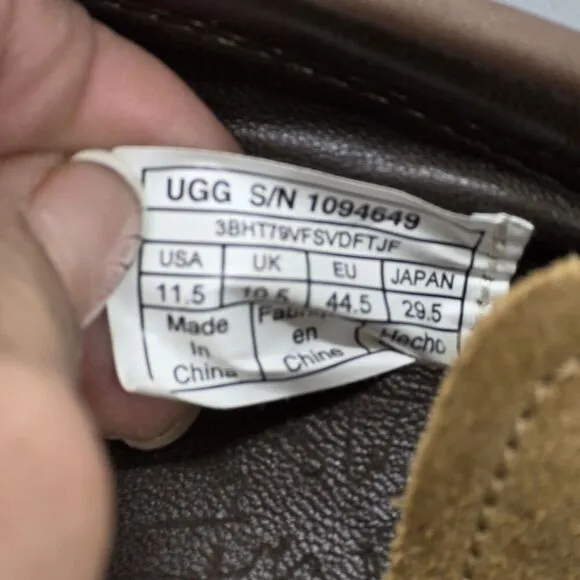 UGG Australia Bel-Air Venetian Moccasins -  Brown Suede Men's 11.5