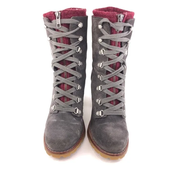 UGG Australia Fabrice High Heel Ankle Boots 8