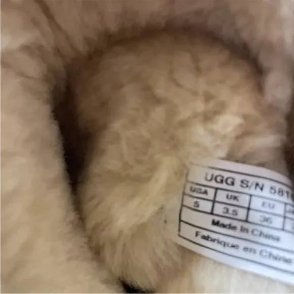 UGG Australia Womens Tall Boots Tan Leather Upper 5 Sheep Fur Warm Pull On Flat