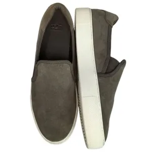 UGG Australia Shoes Gray Suede Leather Jass Sneakers Slip Flats On Women Sz 11