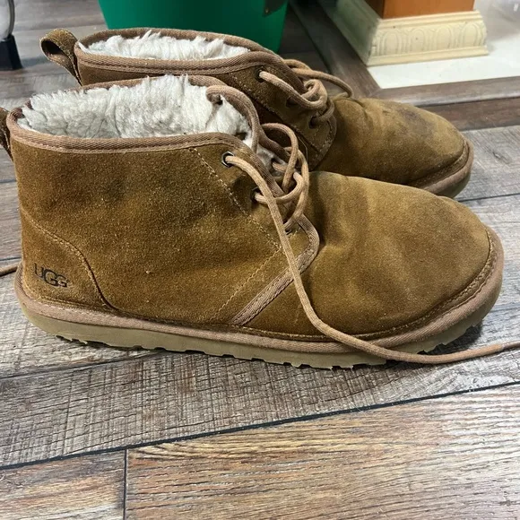 UGG Brown Ankle Boots with Suede Finish
