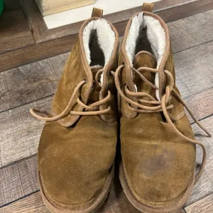 UGG Brown Ankle Boots with Suede Finish
