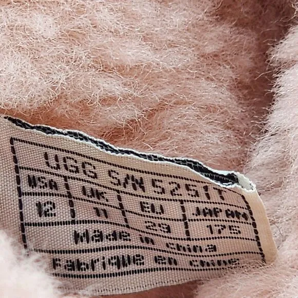 UGG Classic Kid's Baby Pink Suede Boots Size 12