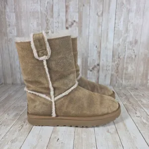 UGG Classic Short Boots Suede Leather Winter Warm Comfy‎ Style Size 9