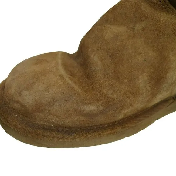 Ugg Knightsbridge Tall Boots 5119 Women Size 8 Brown Zipper Back Sheepskin