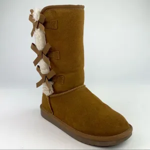 UGG Koolaburra Victoria Boots Bow Sheepskin Sz 5