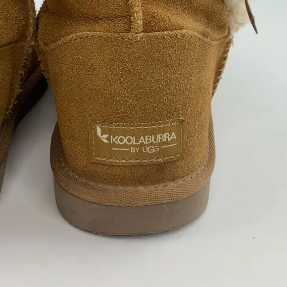 UGG Koolaburra Victoria Boots Bow Sheepskin Sz 5