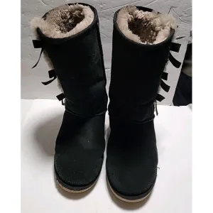 UGG KOOLABURRA Victoria Tall Womens Sz 11 Lined Winter Black Boots 1015875
