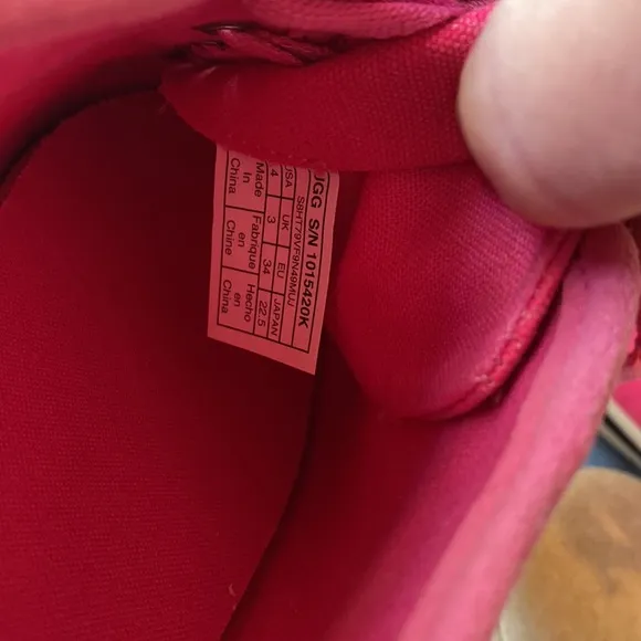 Ugg pink girls sneakers shoes
